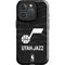 NBA Utah Jazz Black Animal Print iPhone 16 Pro Impact Case
